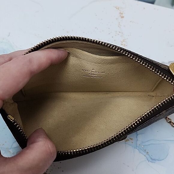 Authentic Louis Vuitton Monogram Milla MM Purse Clutch Handbag Chain - Picture 5 of 7